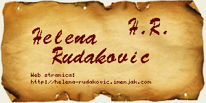 Helena Rudaković vizit kartica
